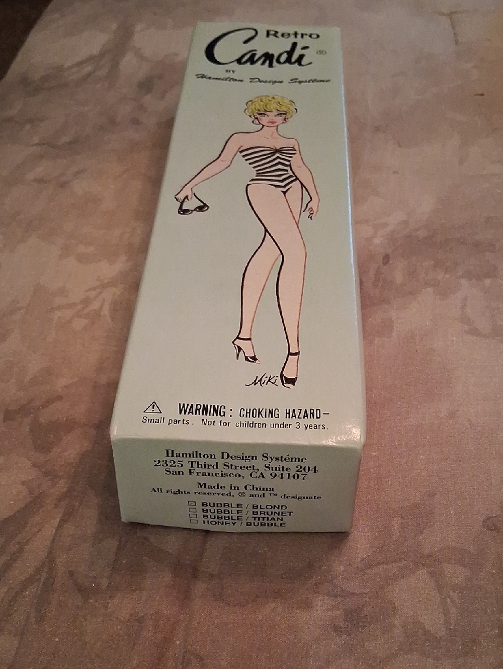 Retro Candi Fashion Doll in Mint Green Box